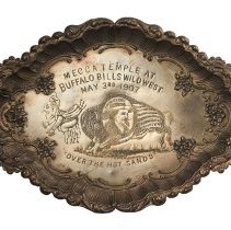 Commemorative Ashtray of Buffalo Bill's Wild West Show Visit of Mecca Temple